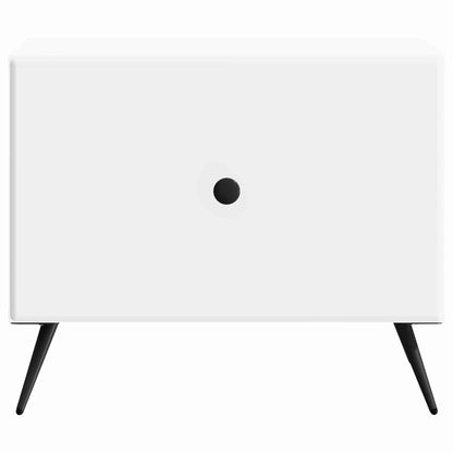 vidaXL Coffee Table with Drawer White 49 x 50 x 40 cm Engineered Wood 5
