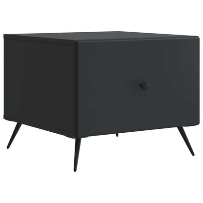 vidaXL Coffee Table Black 49 x 50 x 40 cm Engineered Wood 2