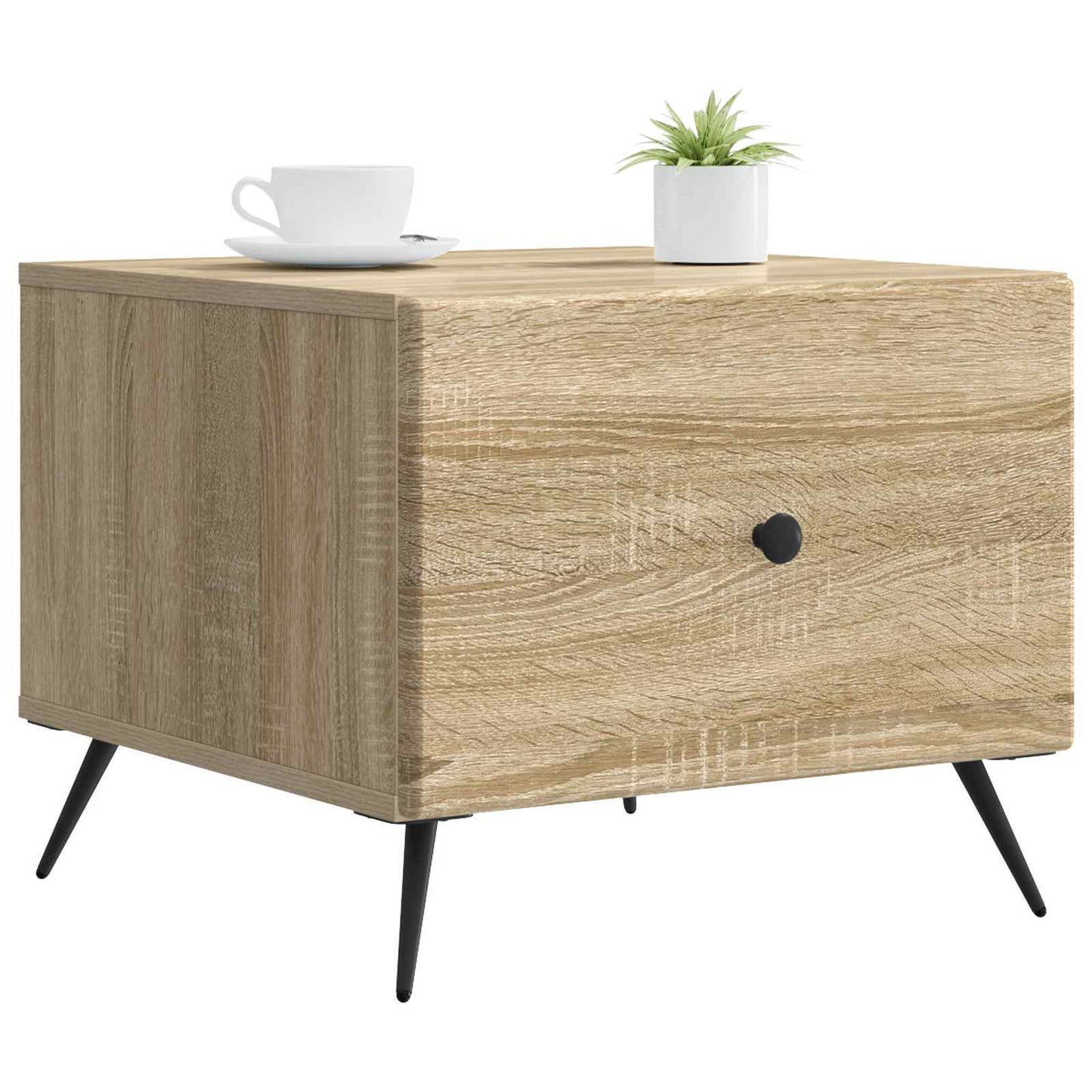 vidaXL Coffee Table Sonoma Oak 49 x 50 x 40 cm Engineered Wood 3