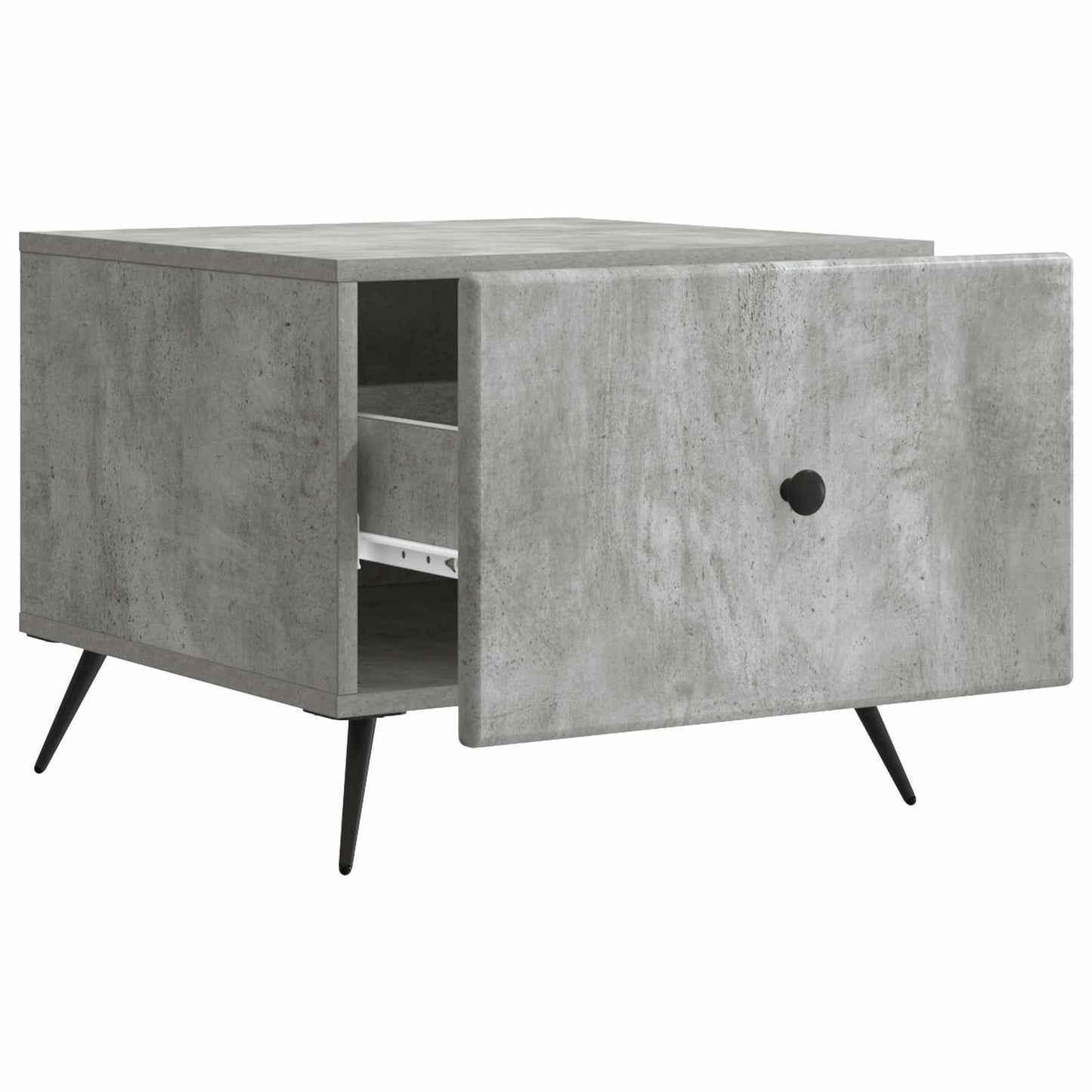 vidaXL Coffee Table Concrete Grey 49 x 50 x 40 cm Engineered Wood 4