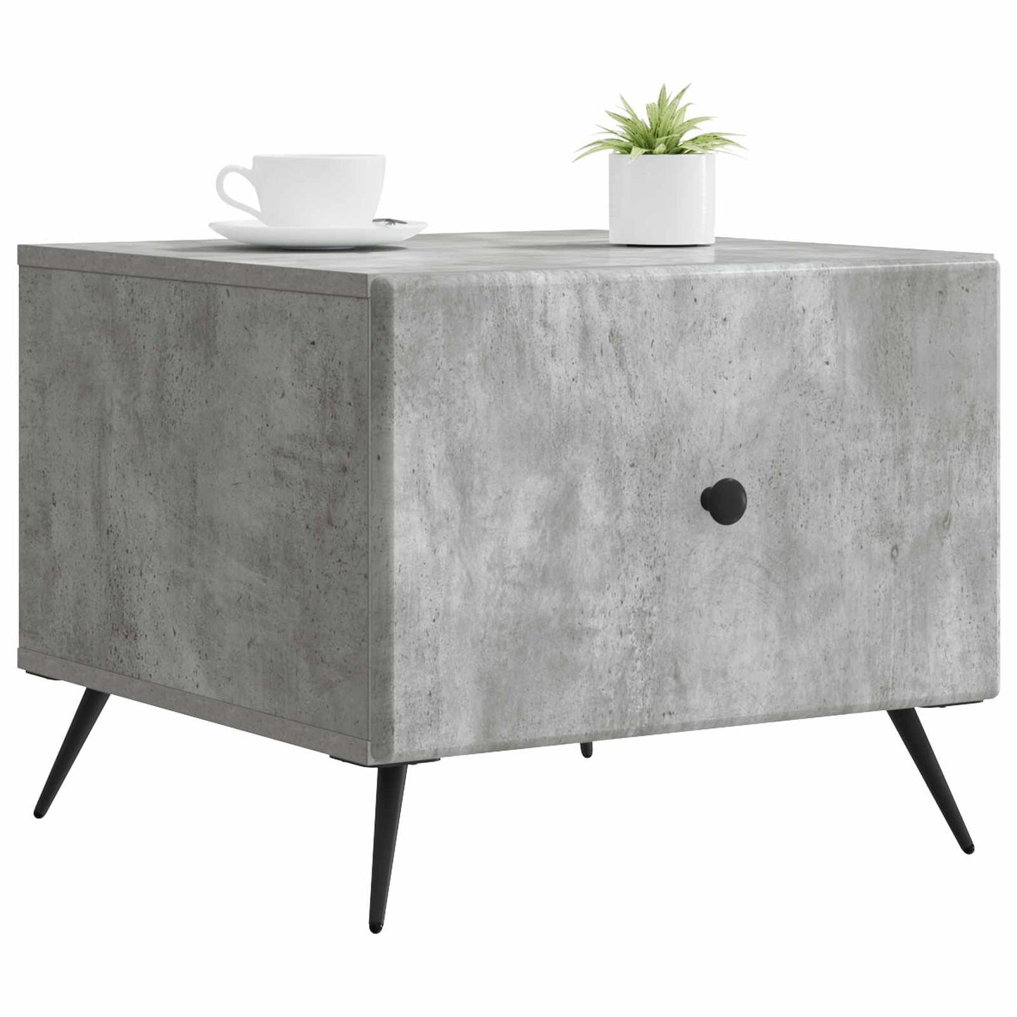 vidaXL Coffee Table Concrete Grey 49 x 50 x 40 cm Engineered Wood 3