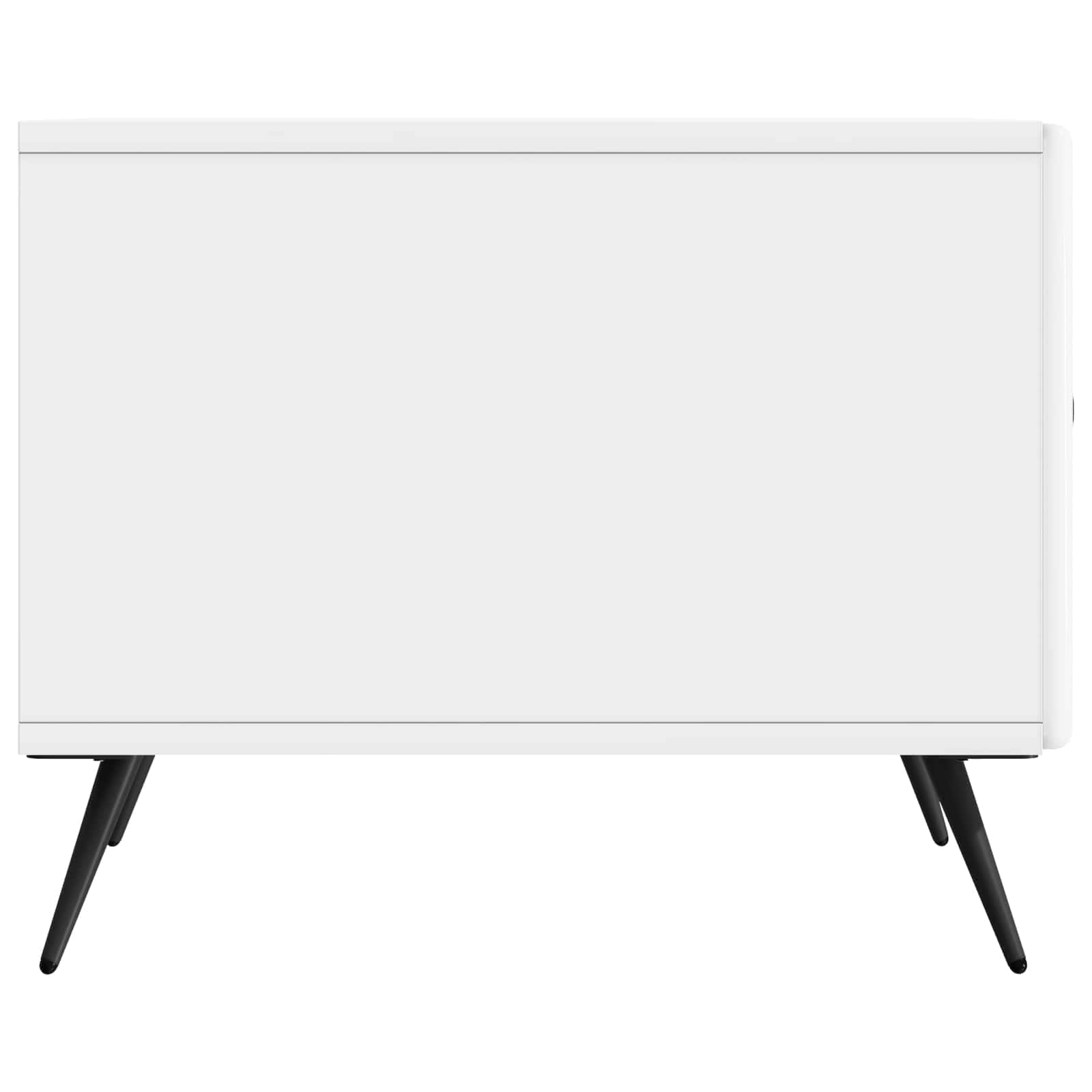 vidaXL Coffee Table High Gloss White 49 x 50 x 40 cm Engineered Wood 6
