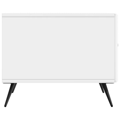 vidaXL Coffee Table High Gloss White 49 x 50 x 40 cm Engineered Wood 6