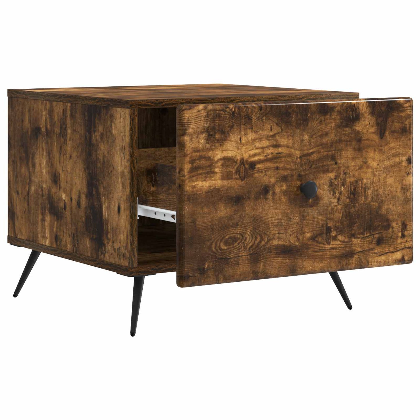vidaXL Coffee Table Smoked Oak 49 x 50 x 40 cm Engineered Wood 4