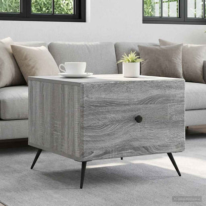 vidaXL Coffee Table Grey Sonoma 49 x 50 x 40 cm Engineered Wood 1