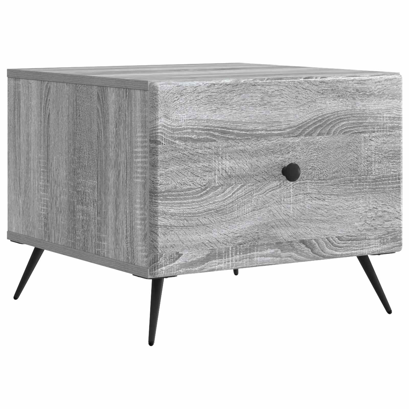 vidaXL Coffee Table Grey Sonoma 49 x 50 x 40 cm Engineered Wood 2
