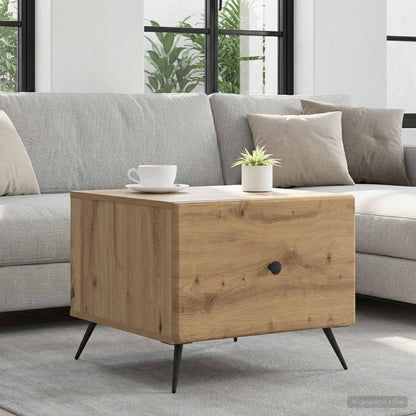 vidaXL Coffee Table Artisan Oak 49 x 50 x 40 cm Engineered Wood 1