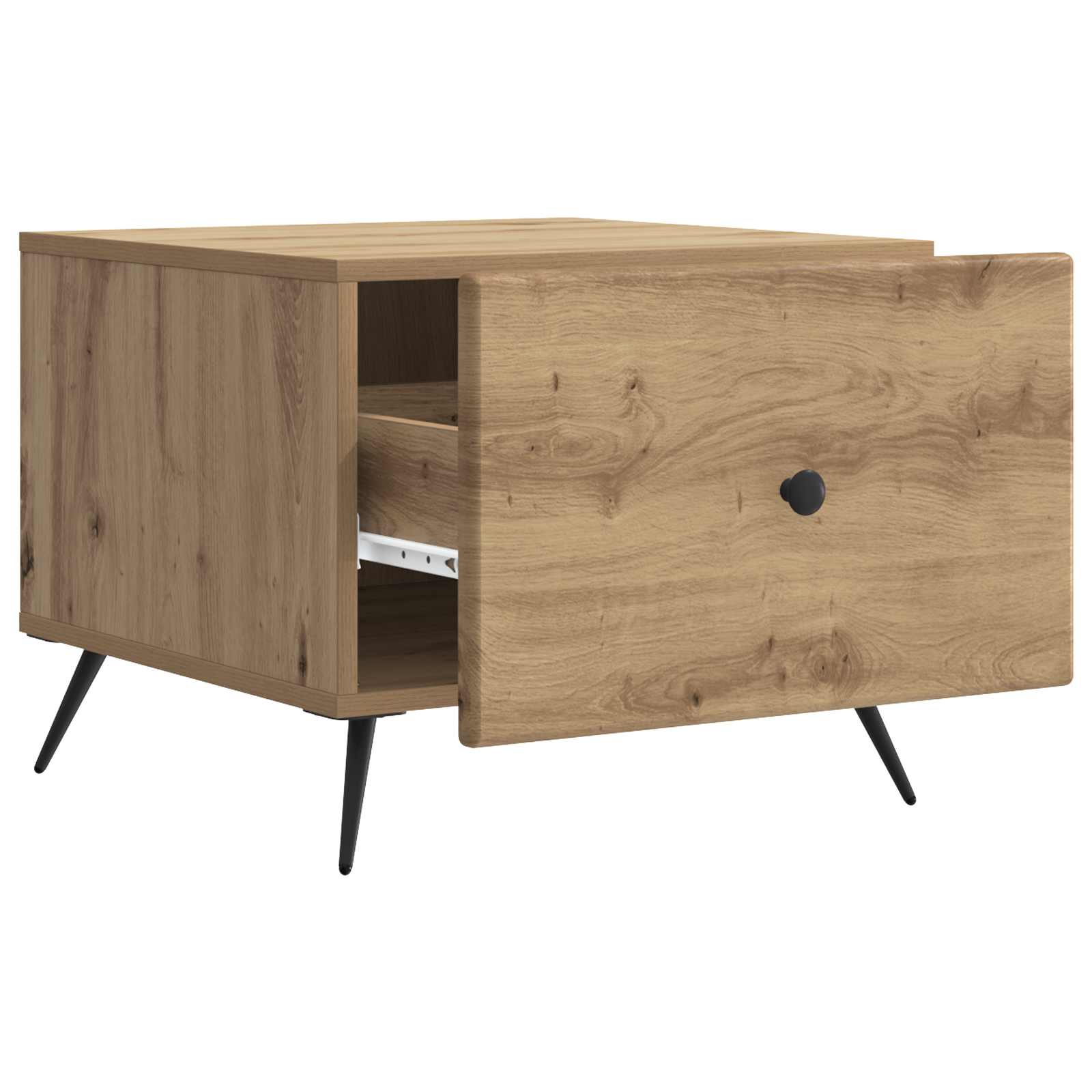 vidaXL Coffee Table Artisan Oak 49 x 50 x 40 cm Engineered Wood 4