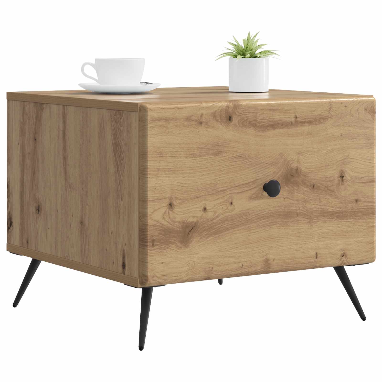 vidaXL Coffee Table Artisan Oak 49 x 50 x 40 cm Engineered Wood 3