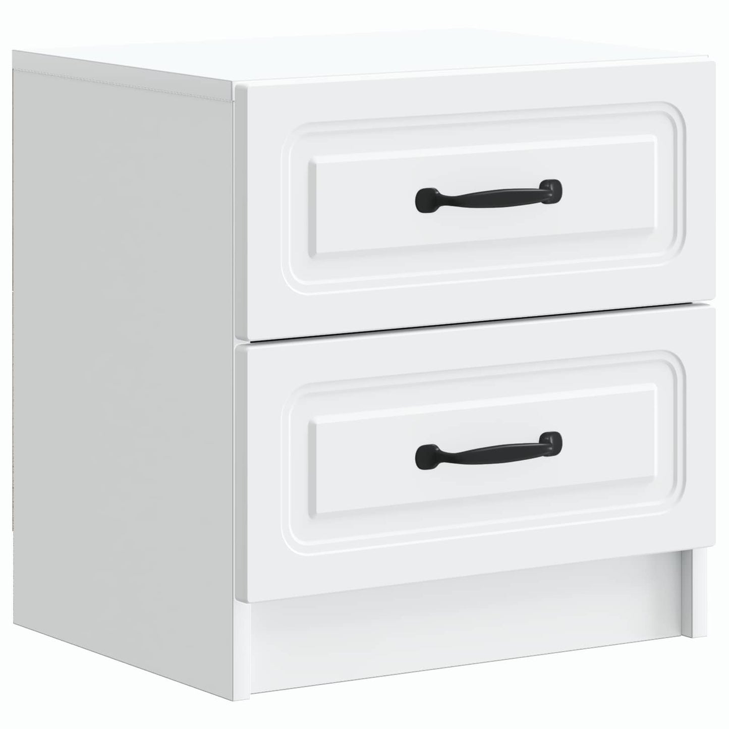 vidaXL Bedside Cabinet White 43 x 34.5 x 44.5 cm Engineered Wood 2