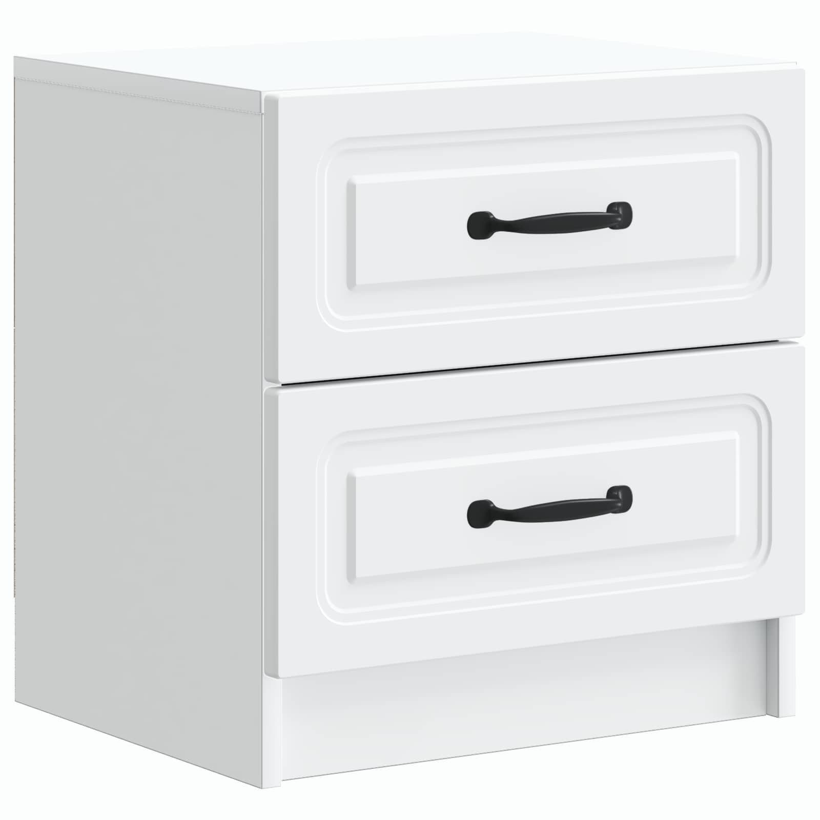vidaXL Bedside Cabinet White 43 x 34.5 x 44.5 cm Engineered Wood 2