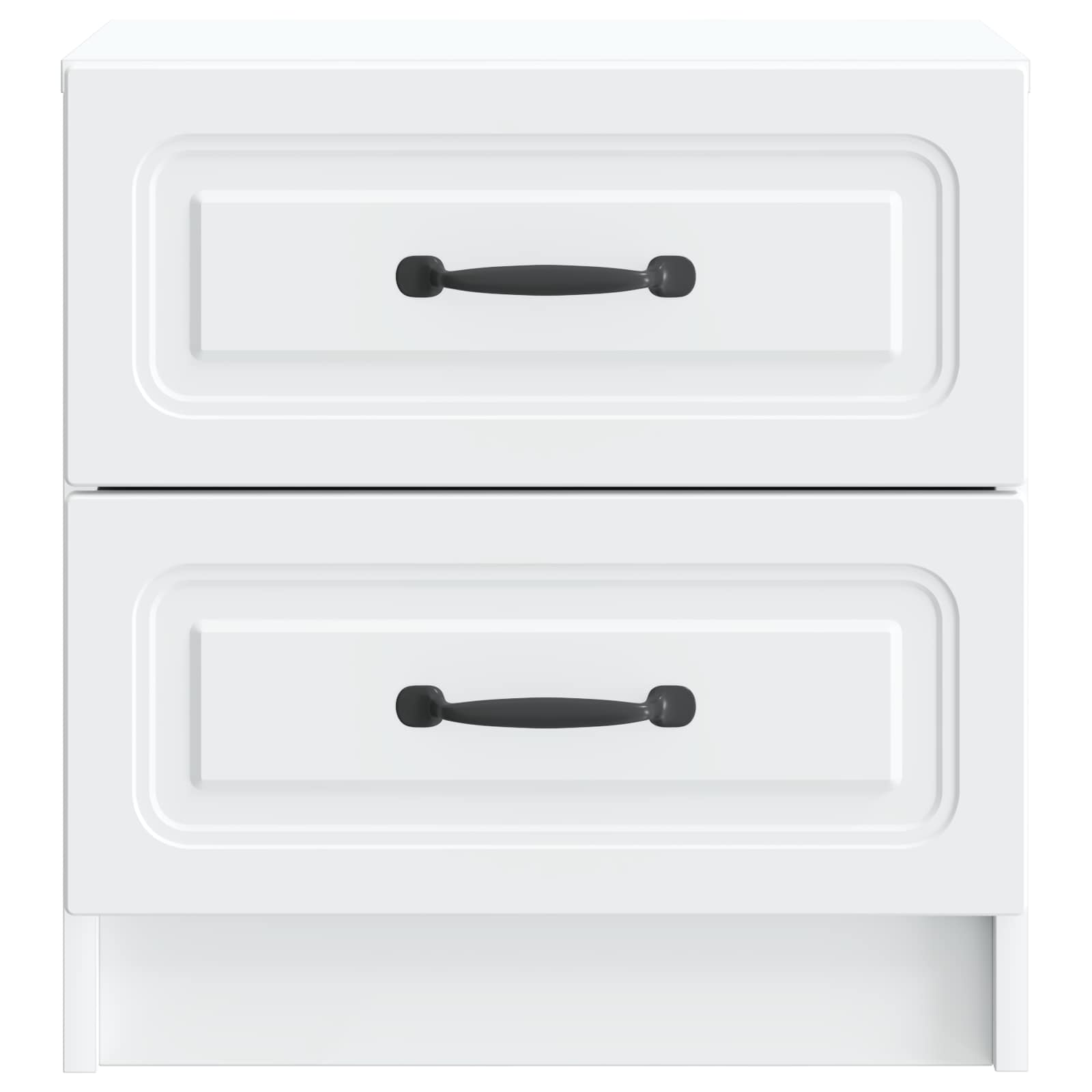 vidaXL Bedside Cabinet White 43 x 34.5 x 44.5 cm Engineered Wood 5