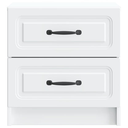 vidaXL Bedside Cabinet White 43 x 34.5 x 44.5 cm Engineered Wood 5