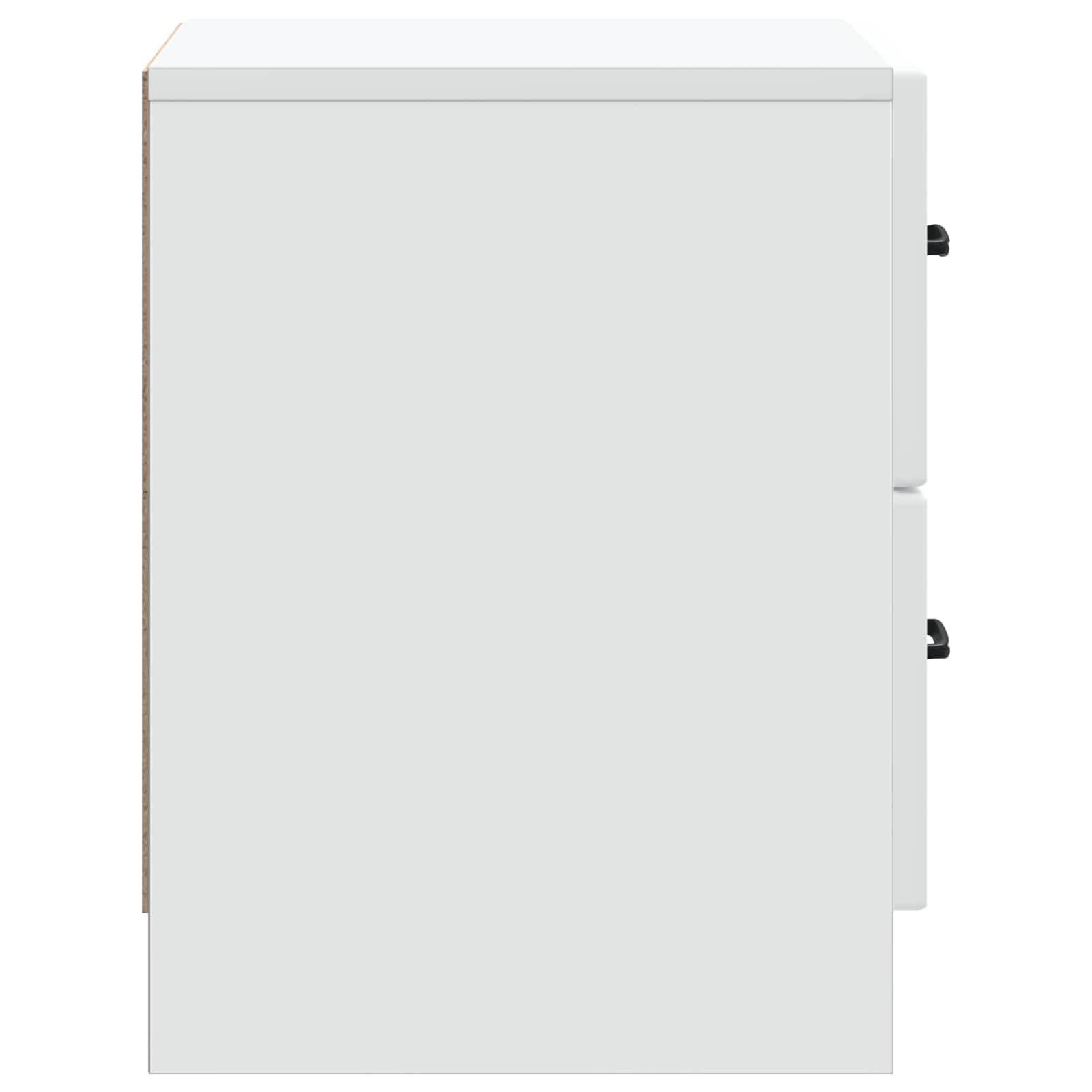 vidaXL Bedside Cabinet White 43 x 34.5 x 44.5 cm Engineered Wood 6