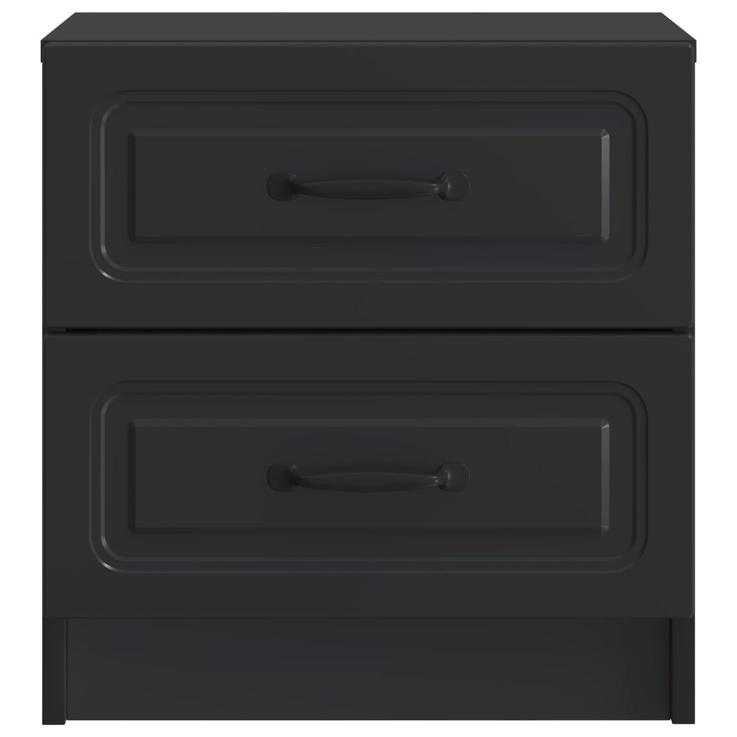 vidaXL Bedside Cabinet Black 43 x 34.5 x 44.5 cm Engineered Wood 5