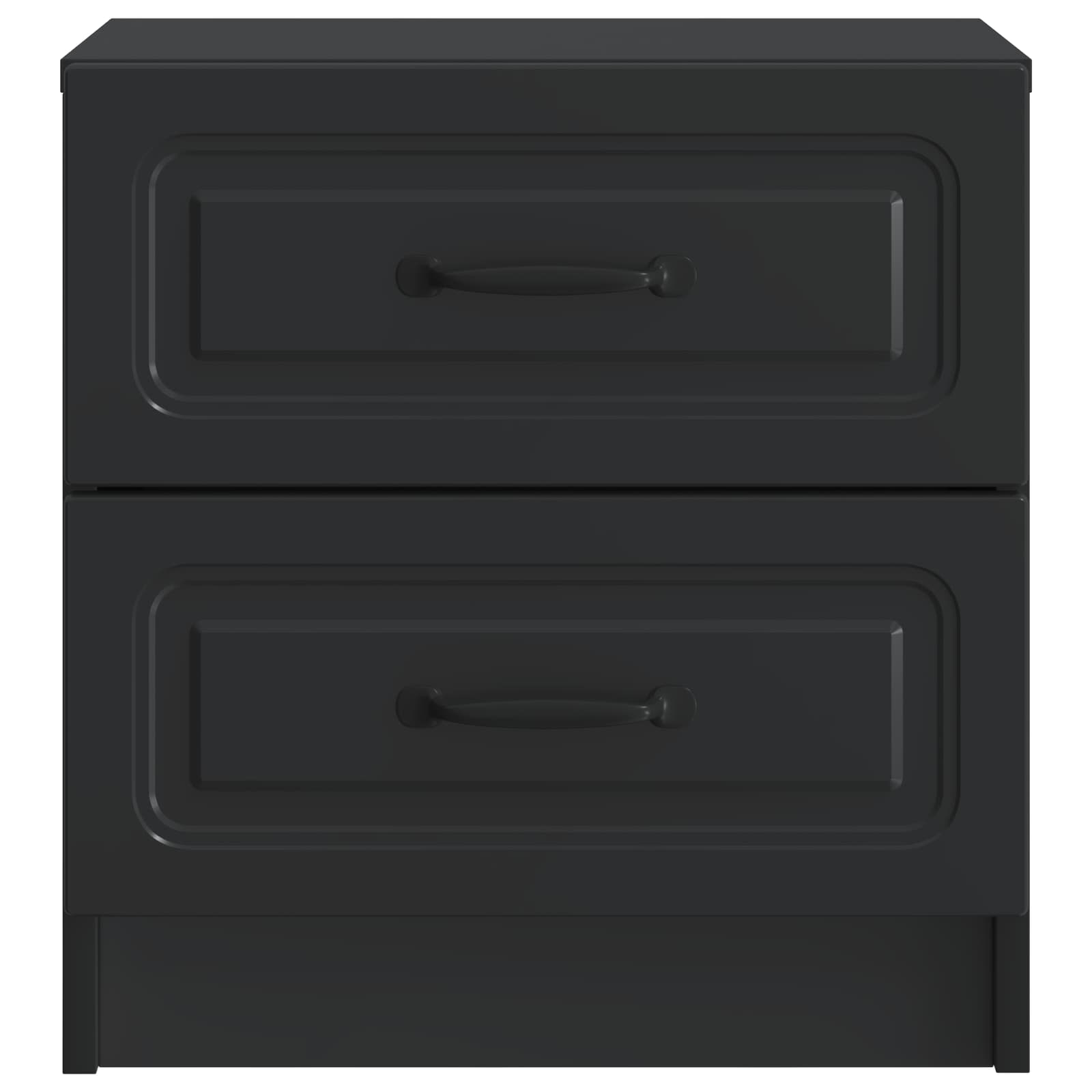 vidaXL Bedside Cabinet Black 43 x 34.5 x 44.5 cm Engineered Wood 5