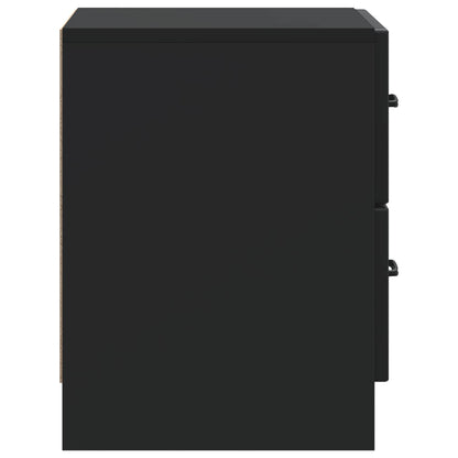 vidaXL Bedside Cabinet Black 43 x 34.5 x 44.5 cm Engineered Wood 6