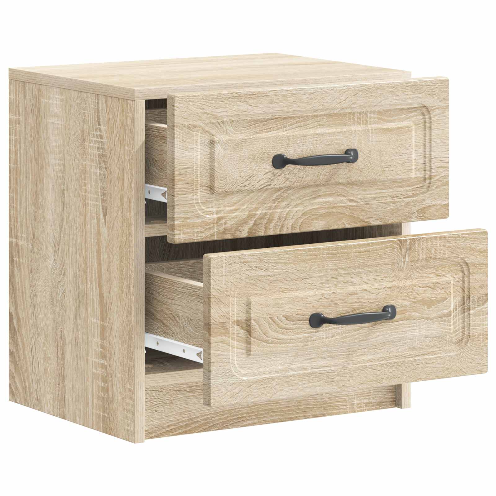 vidaXL Bedside Cabinet Sonoma Oak 43 x 34.5 x 44.5 cm Engineered Wood 4