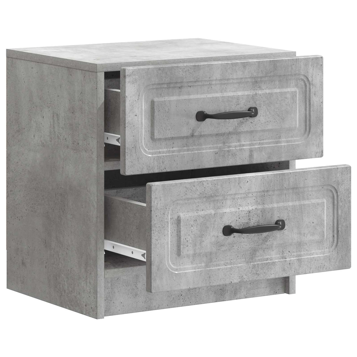 vidaXL Bedside Cabinet Concrete Grey 43 x 34.5 x 44.5 cm 4
