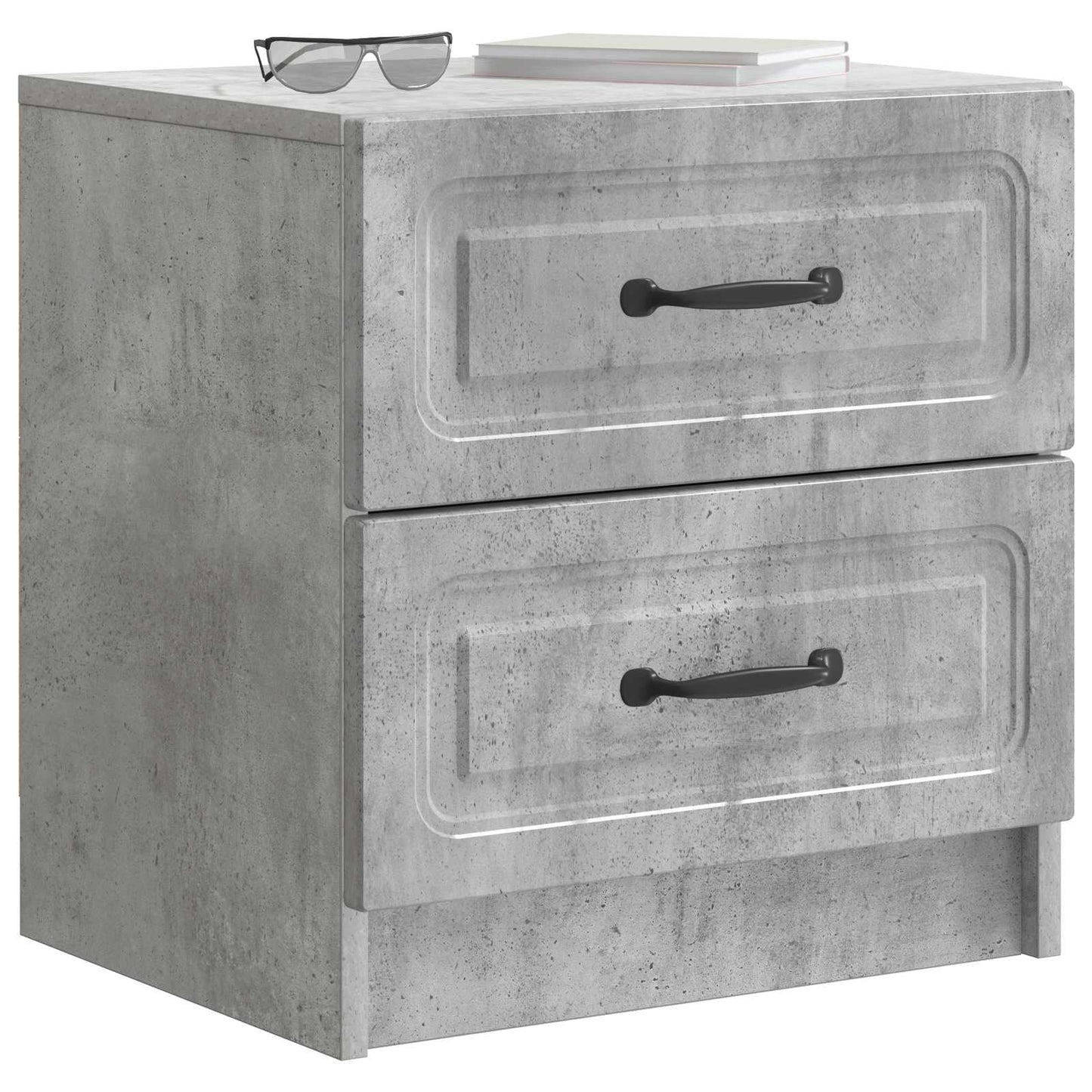 vidaXL Bedside Cabinet Concrete Grey 43 x 34.5 x 44.5 cm 3