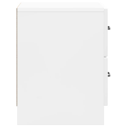 vidaXL Bedside Cabinet High Gloss White 43 x 34.5 x 44.5 cm 6