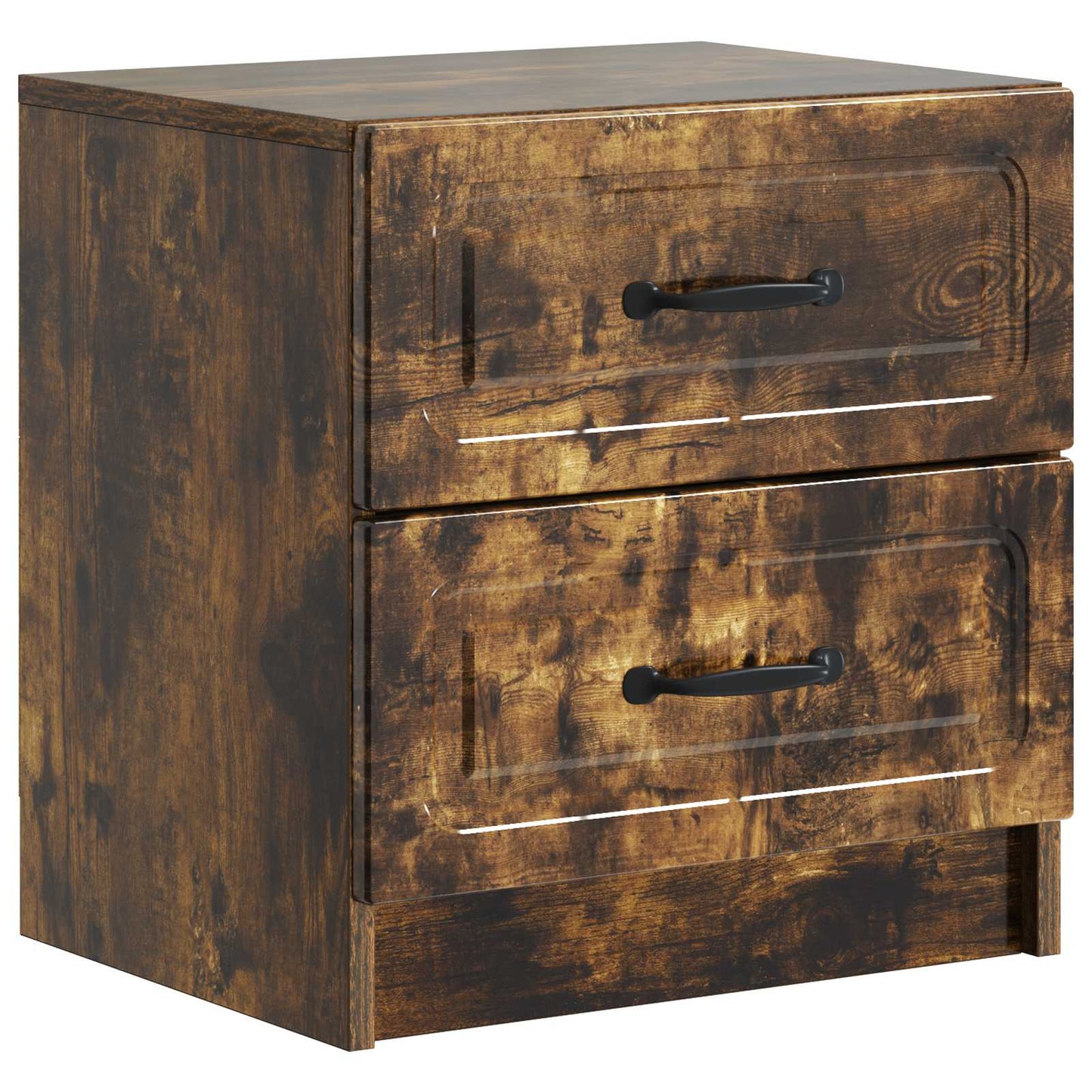 vidaXL Bedside Cabinet Smoked Oak 43 x 34.5 x 44.5 cm Engineered Wood 2
