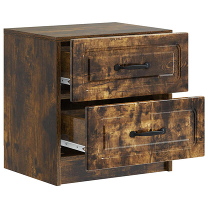 vidaXL Bedside Cabinet Smoked Oak 43 x 34.5 x 44.5 cm Engineered Wood 4