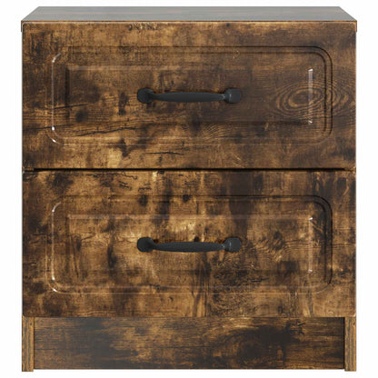vidaXL Bedside Cabinet Smoked Oak 43 x 34.5 x 44.5 cm Engineered Wood 5