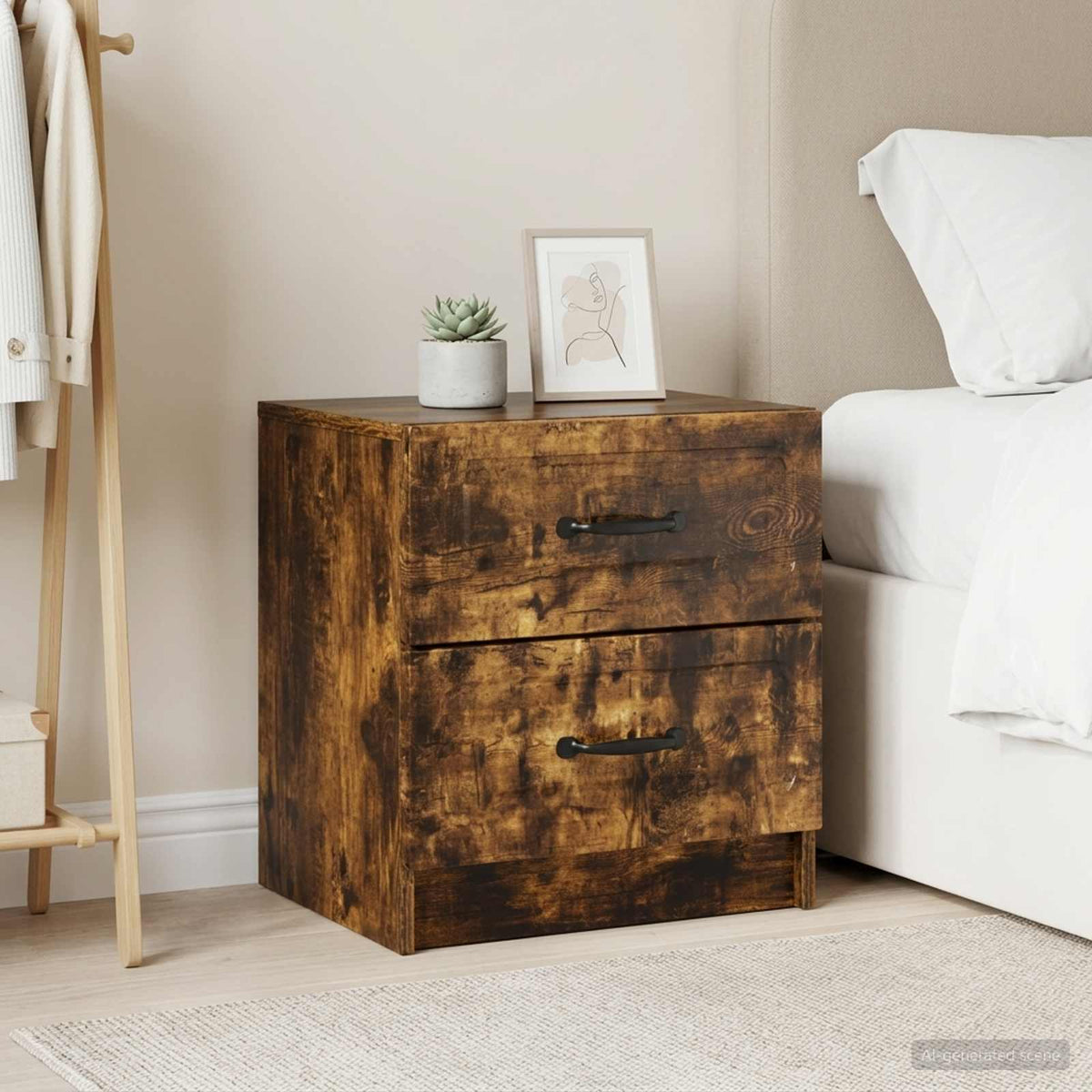 vidaXL Bedside Cabinet 43 x 34.5 x 44.5 cm