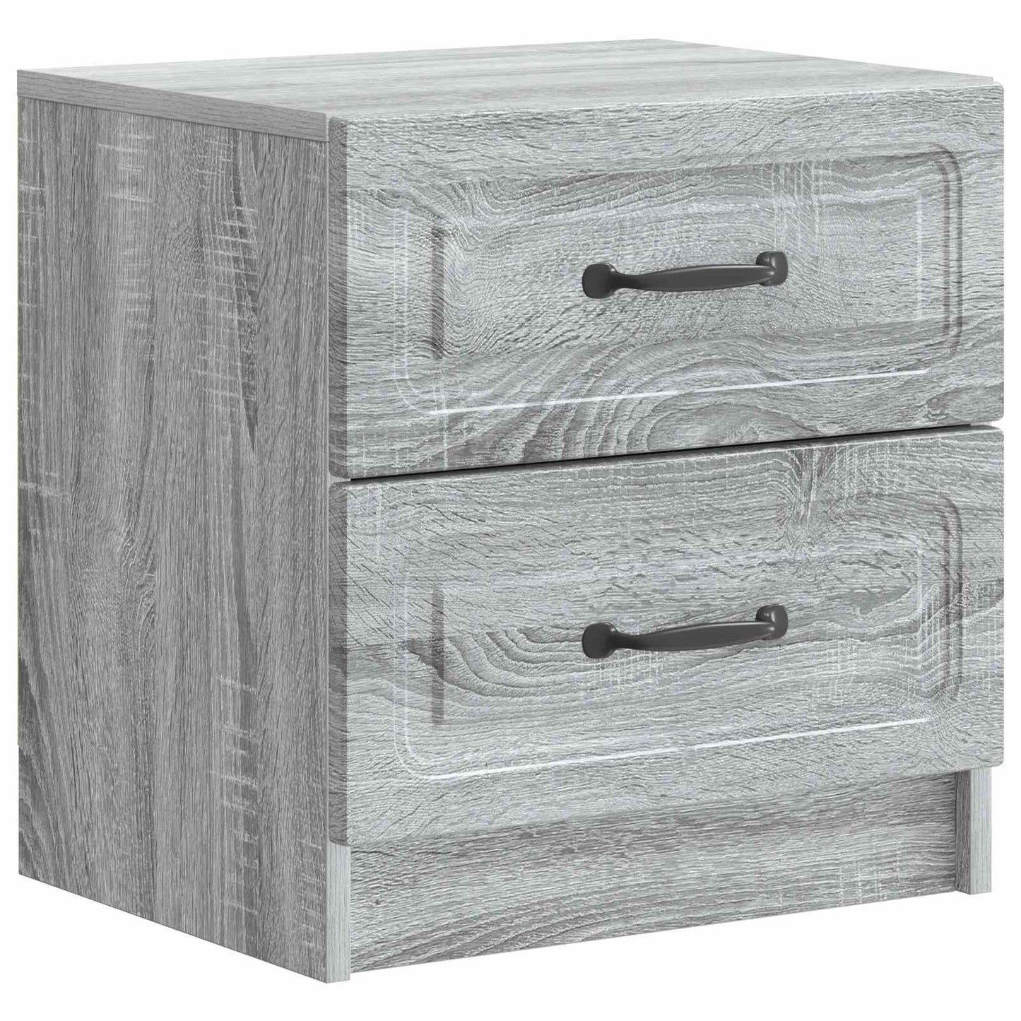 vidaXL Bedside Cabinet Grey Sonoma 43 x 34.5 x 44.5 cm Engineered Wood 2