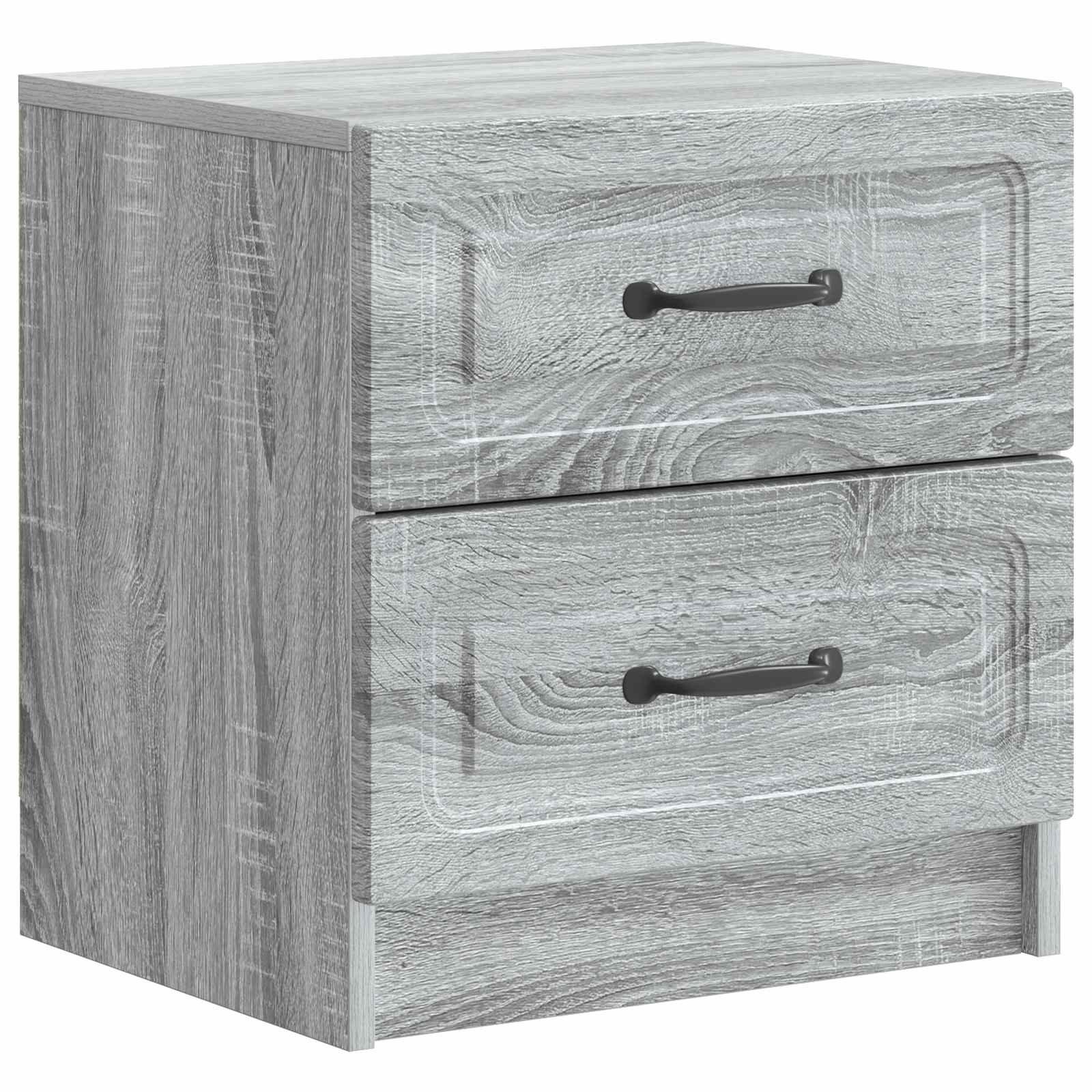 vidaXL Bedside Cabinet Grey Sonoma 43 x 34.5 x 44.5 cm Engineered Wood 2