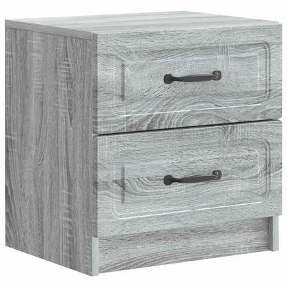 vidaXL Bedside Cabinet Grey Sonoma 43 x 34.5 x 44.5 cm Engineered Wood 2