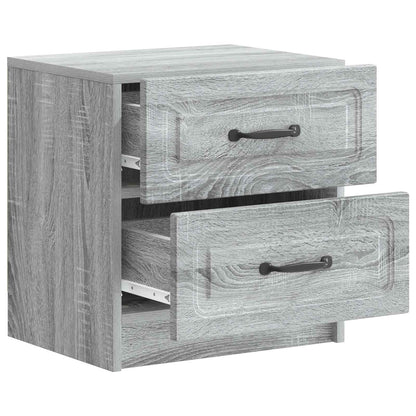 vidaXL Bedside Cabinet Grey Sonoma 43 x 34.5 x 44.5 cm Engineered Wood 4