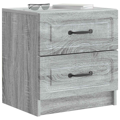 vidaXL Bedside Cabinet Grey Sonoma 43 x 34.5 x 44.5 cm Engineered Wood 3