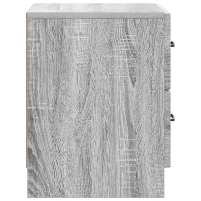 vidaXL Bedside Cabinet Grey Sonoma 43 x 34.5 x 44.5 cm Engineered Wood 6