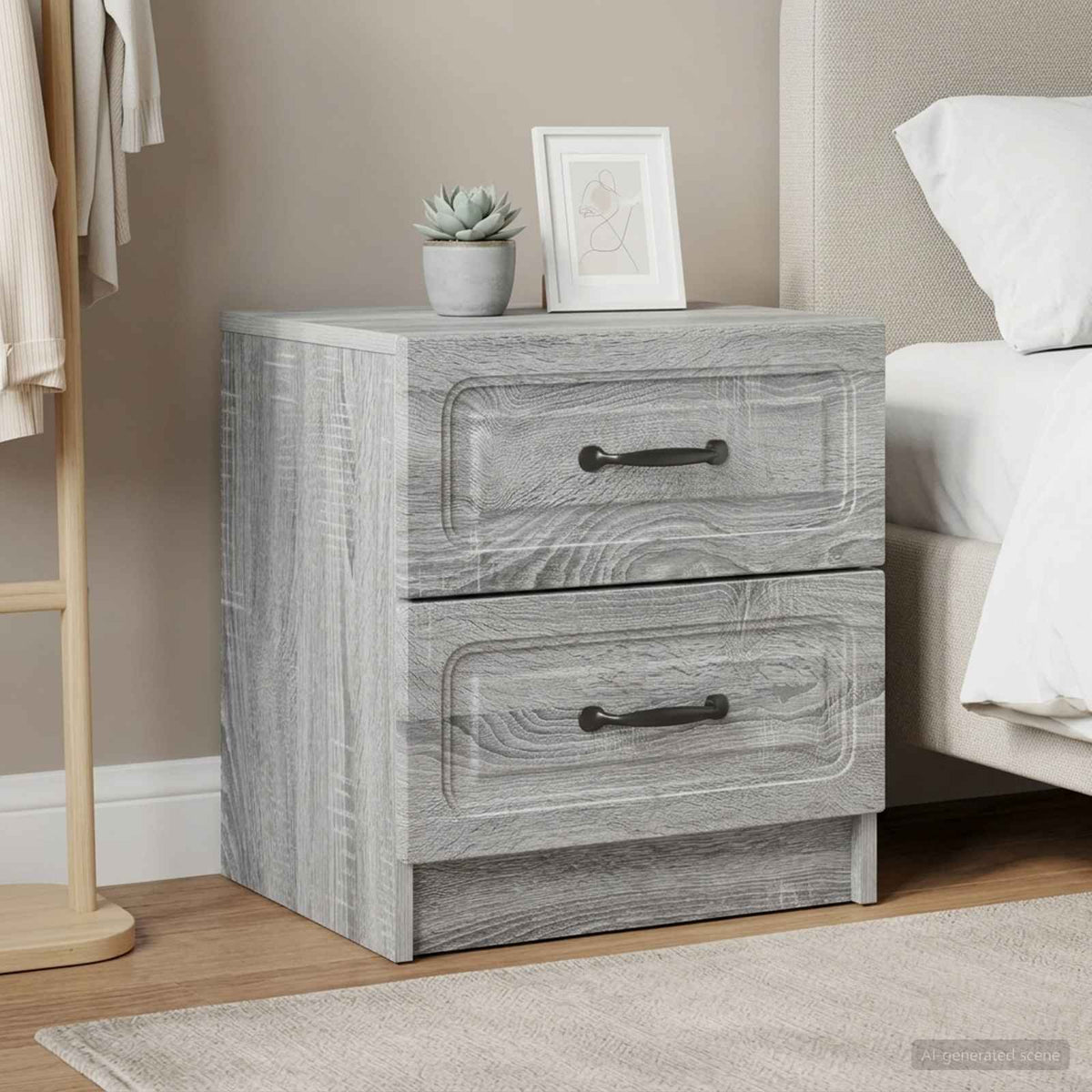 vidaXL Bedside Cabinet 43 x 34.5 x 44.5 cm