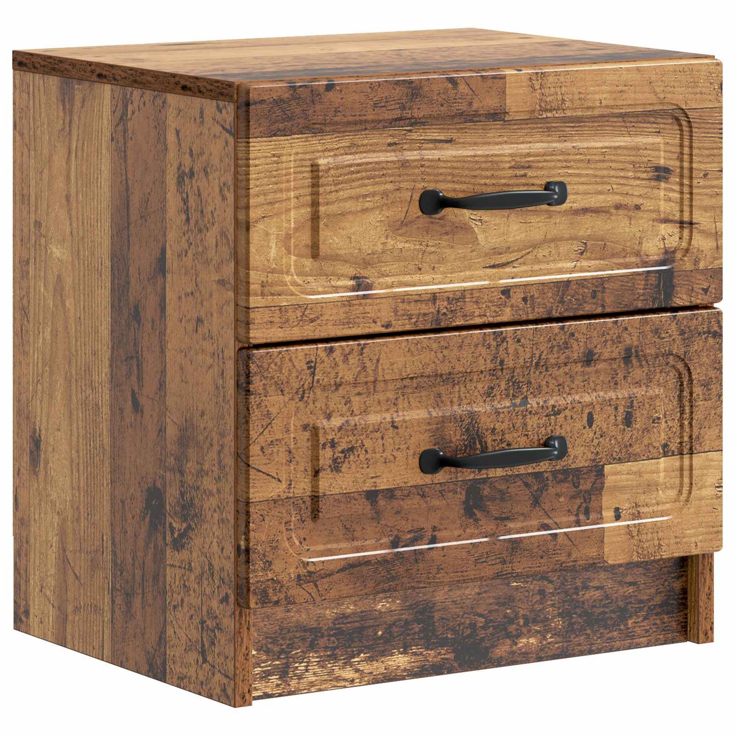 vidaXL Bedside Cabinet Old Wood 43 x 34.5 x 44.5 cm Engineered Wood 2