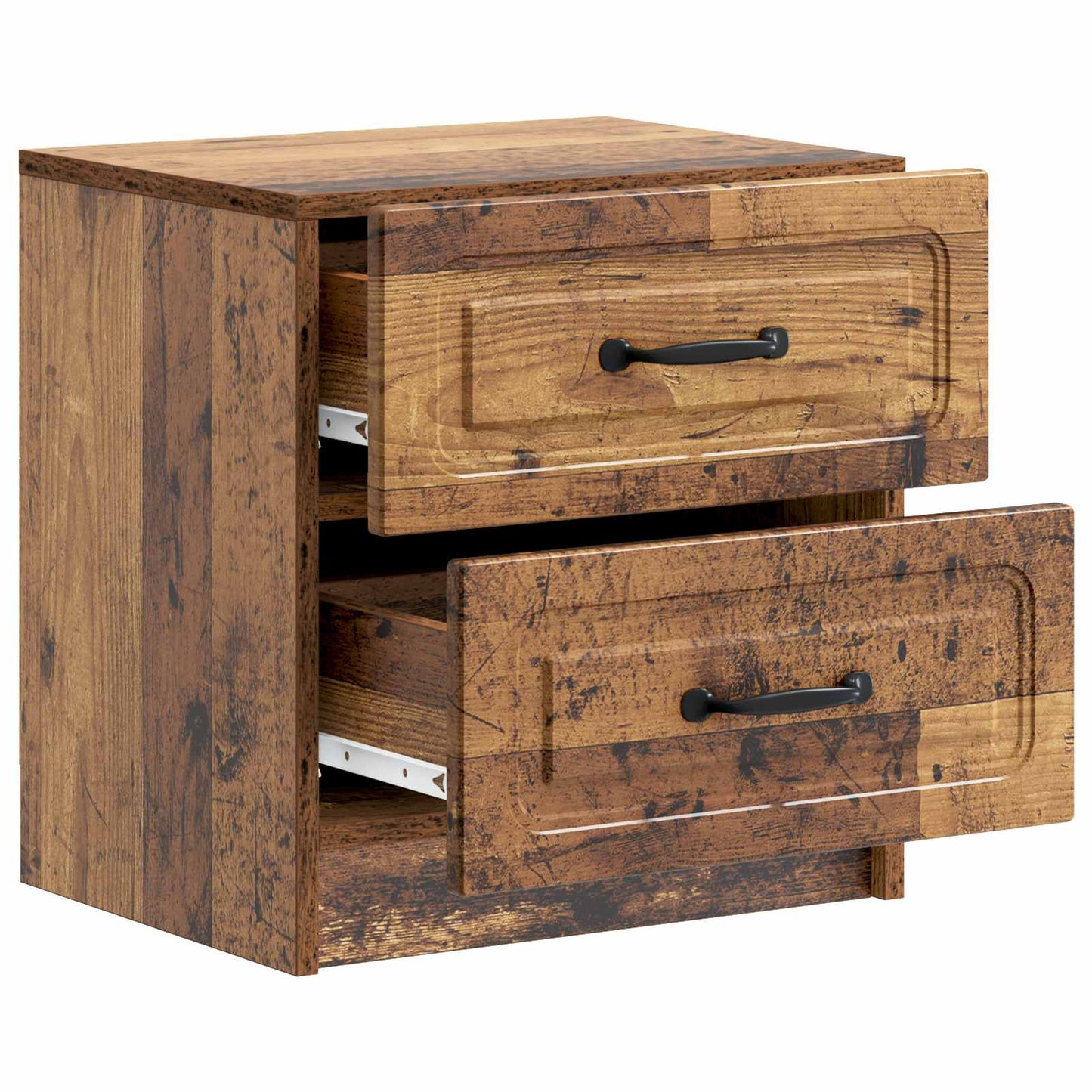 vidaXL Bedside Cabinet Old Wood 43 x 34.5 x 44.5 cm Engineered Wood 4