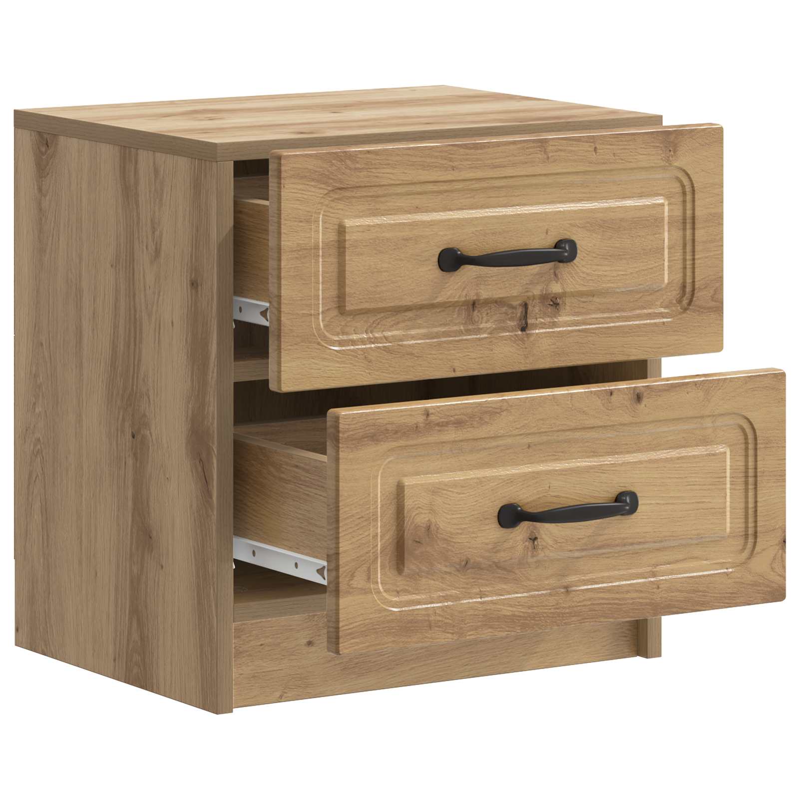 vidaXL Bedside Cabinet Artisan Oak 43 x 34.5 x 44.5 cm Engineered Wood 4