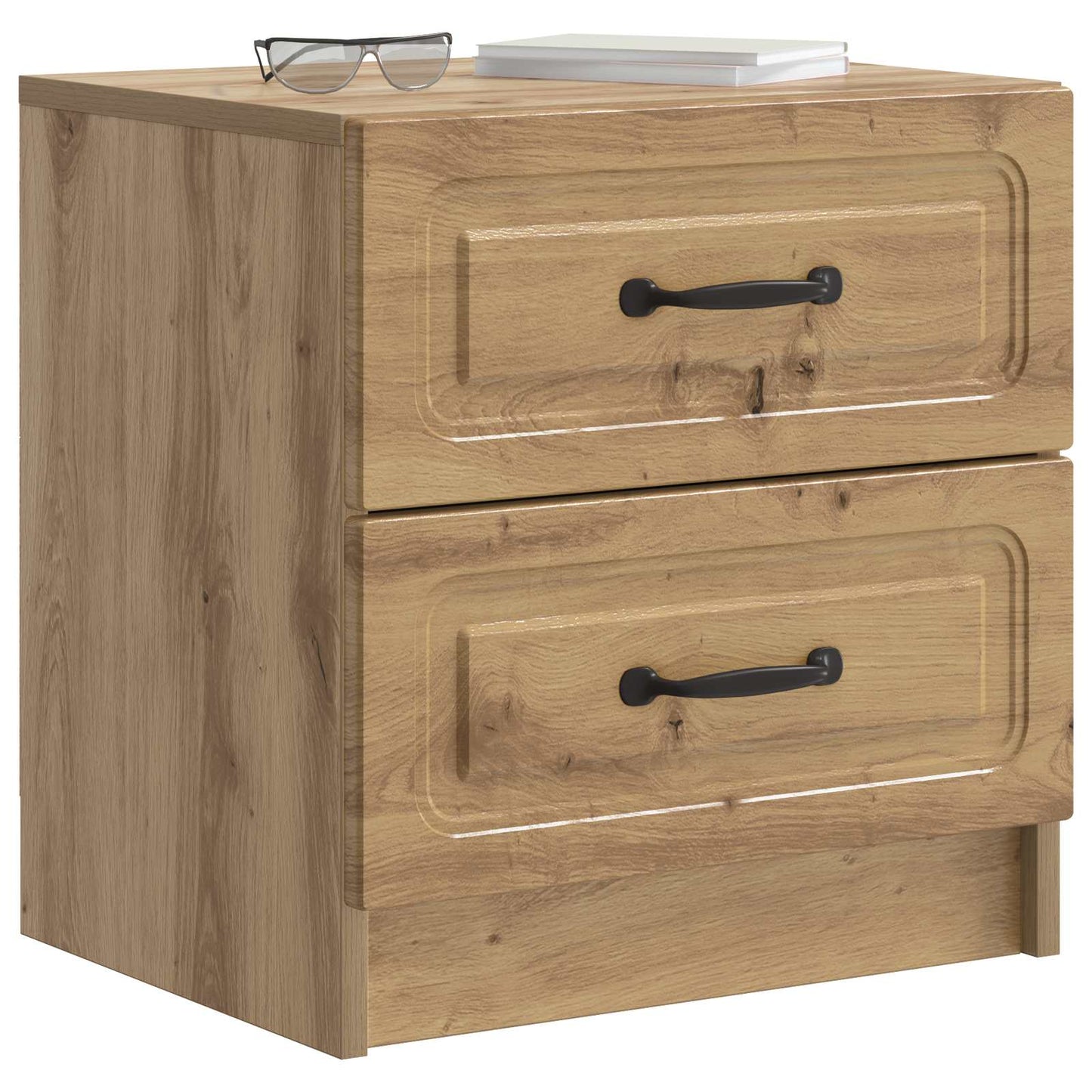 vidaXL Bedside Cabinet Artisan Oak 43 x 34.5 x 44.5 cm Engineered Wood 3