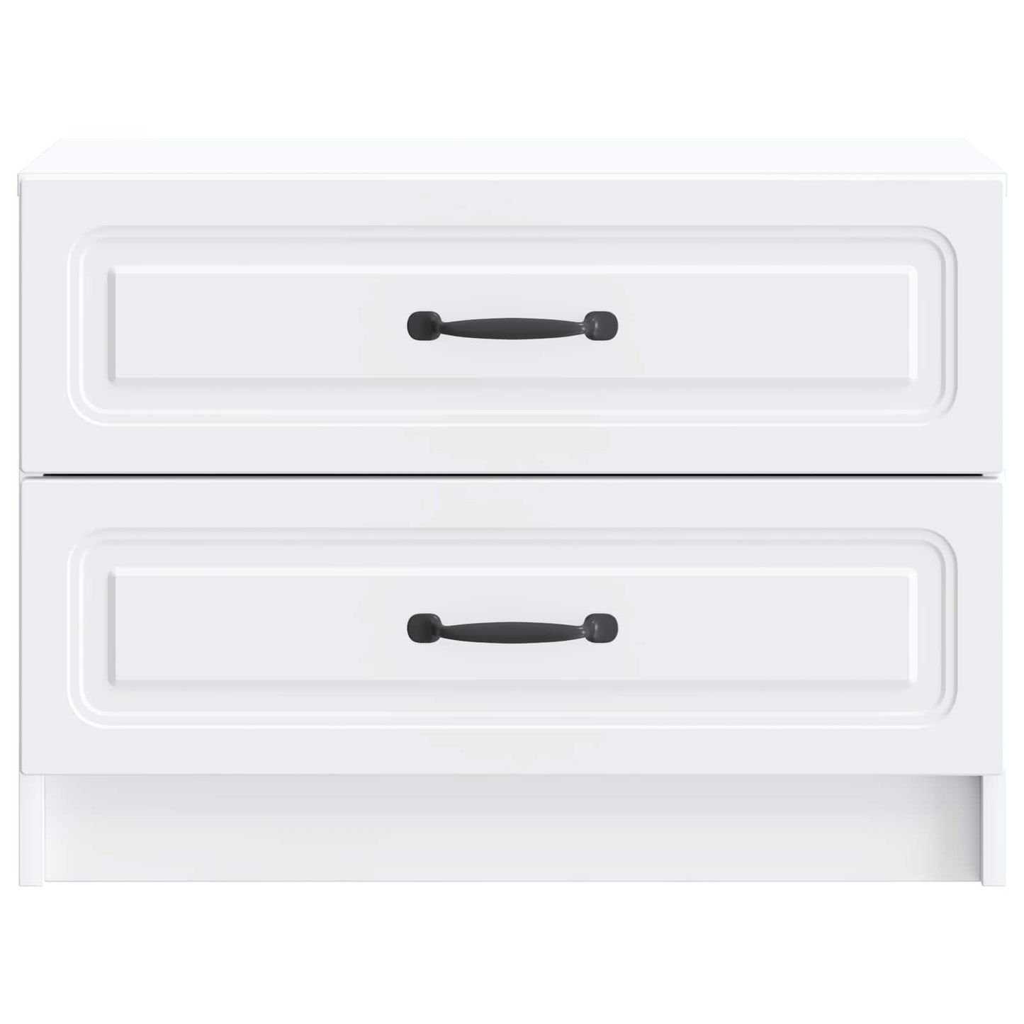 vidaXL Bedside Cabinet White 62 x 34.5 x 44.5 cm Engineered Wood 5