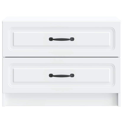 vidaXL Bedside Cabinet White 62 x 34.5 x 44.5 cm Engineered Wood 5