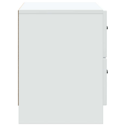 vidaXL Bedside Cabinet White 62 x 34.5 x 44.5 cm Engineered Wood 6