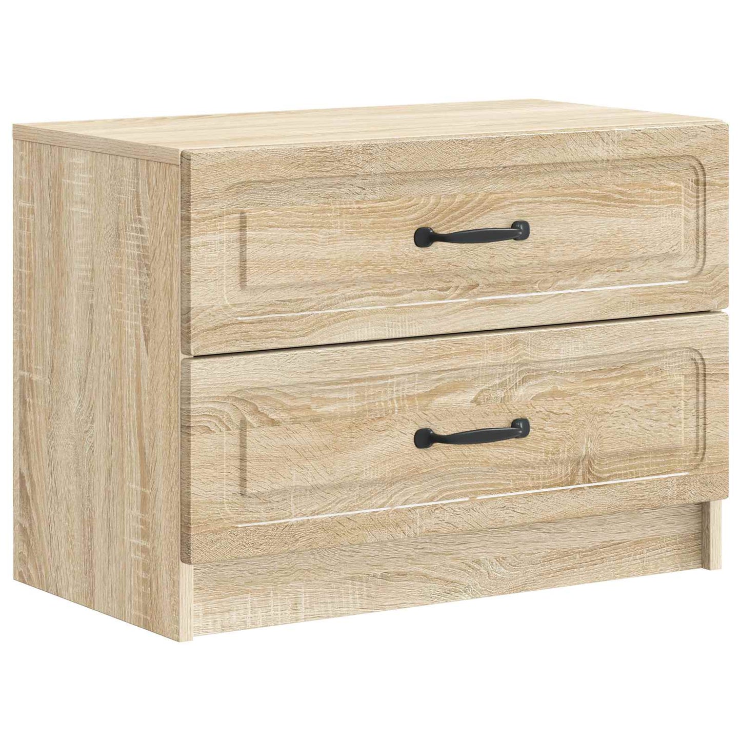 vidaXL Bedside Cabinet Sonoma Oak 62 x 34.5 x 44.5 cm Engineered Wood 2