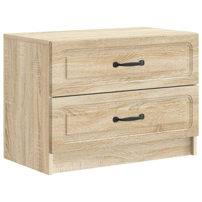 vidaXL Bedside Cabinet Sonoma Oak 62 x 34.5 x 44.5 cm Engineered Wood 2
