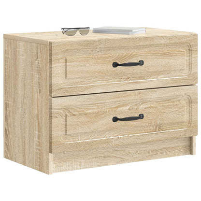 vidaXL Bedside Cabinet Sonoma Oak 62 x 34.5 x 44.5 cm Engineered Wood 3