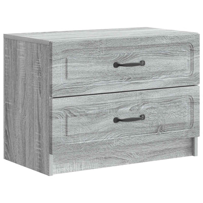 vidaXL Bedside Cabinet Grey Sonoma 62 x 34.5 x 44.5 cm Engineered Wood 2