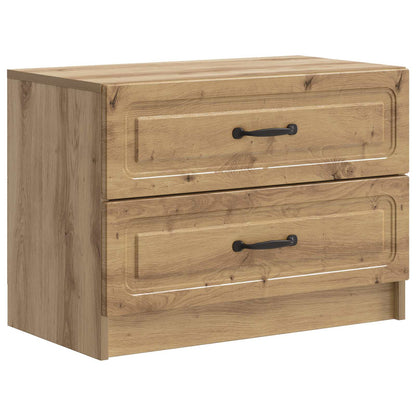 vidaXL Bedside Cabinet Artisan Oak 62 x 34.5 x 44.5 cm Engineered Wood 2