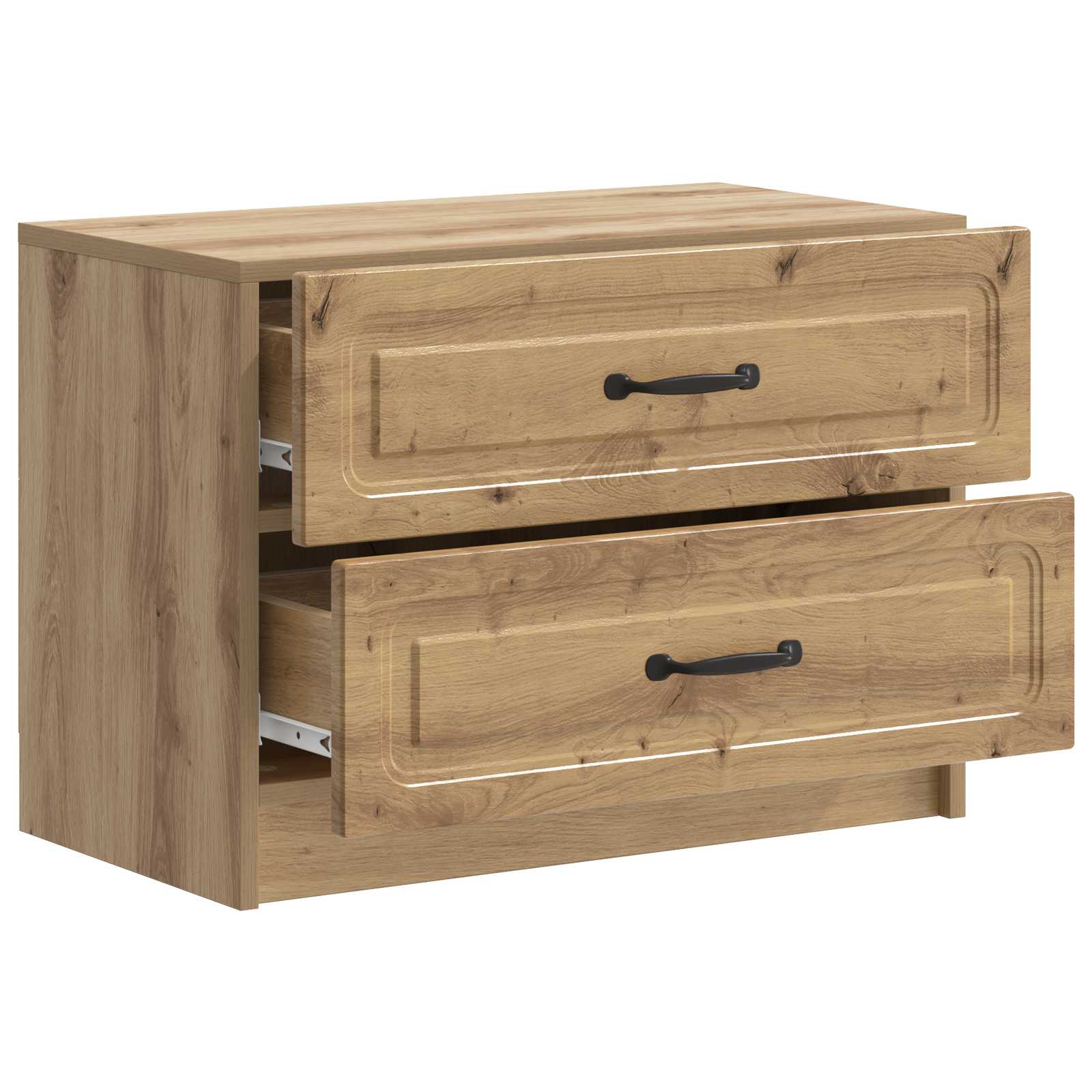 vidaXL Bedside Cabinet Artisan Oak 62 x 34.5 x 44.5 cm Engineered Wood 4