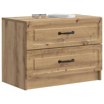 vidaXL Bedside Cabinet Artisan Oak 62 x 34.5 x 44.5 cm Engineered Wood 3